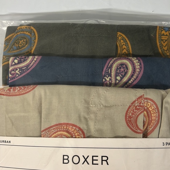 💥3/$30💥NWT - Urban Outfitters Paisley Woven Boxer Short 3-Pack - Small - Picture 4 of 6